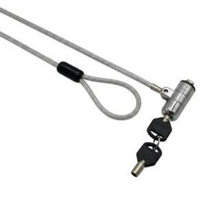 GIZZU 1.8m T-Bar Laptop Cable Lock Master Key Compatible