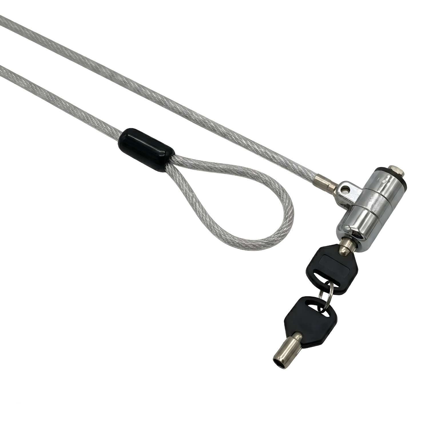 GIZZU 1.8m T-Bar Laptop Cable Lock Master Key Compatible - Image 1