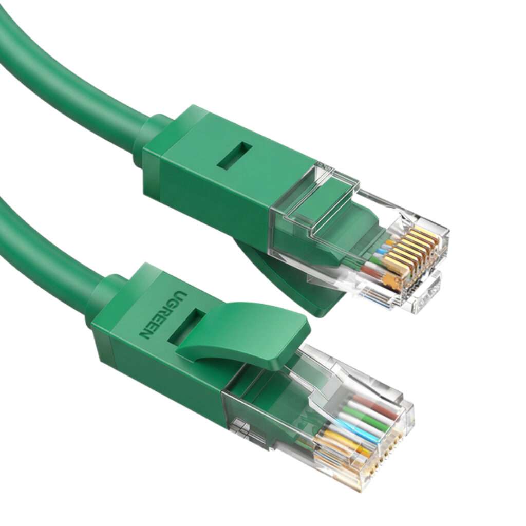 UGREEN RJ45 CAT6 0.5m LAN Network Cable - (1Gbps, 250MHz) – Green