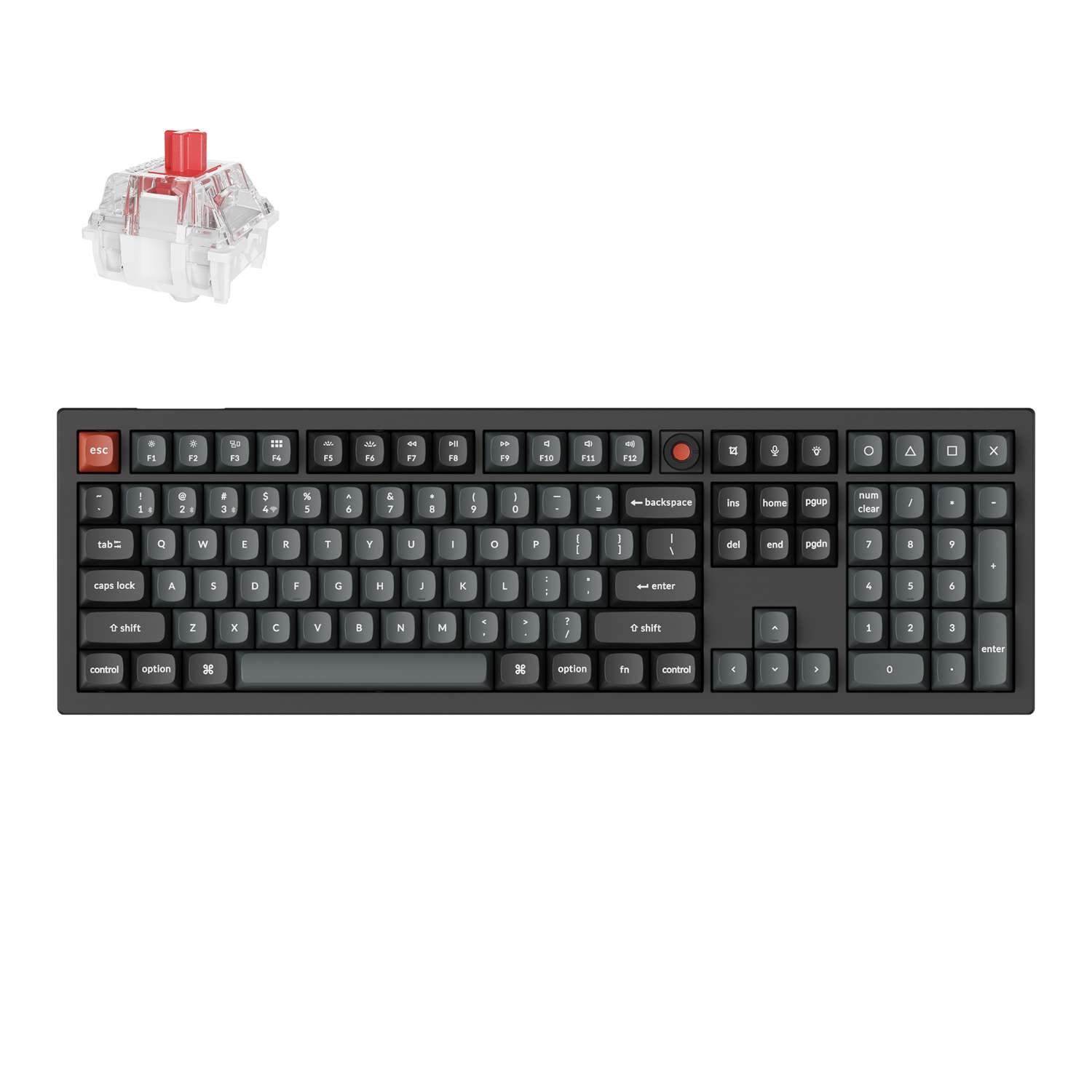 Keychron V6 Ultra 100% 8K Red Switch Hot-Swappable Gateron Jupiter RGB Wireless Keyboard