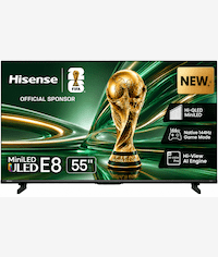 Hisense 55 Inch E8S UHD Mini LED 144Hz Smart TV