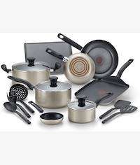 Tefal Culinaire 16Piece Nonstick Champagne Cookware Set
