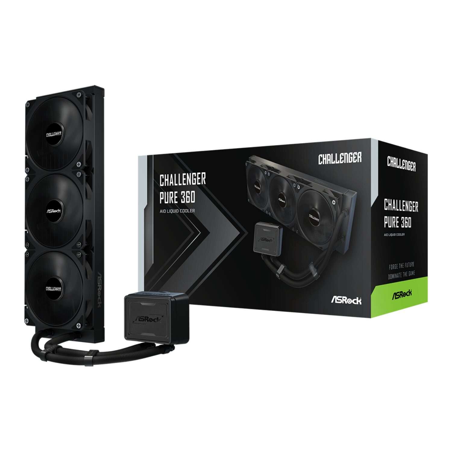 ASRock Challenger Pure 360 AIO Liquid Cooler - Black - Image 1