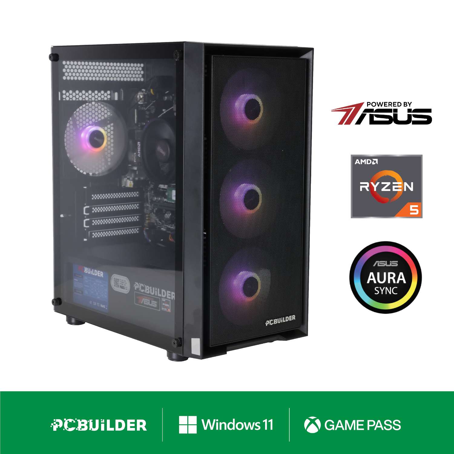 PCBuilder Ryzen 5 8600G WARDEN Windows 11 Gaming PC - Image 1