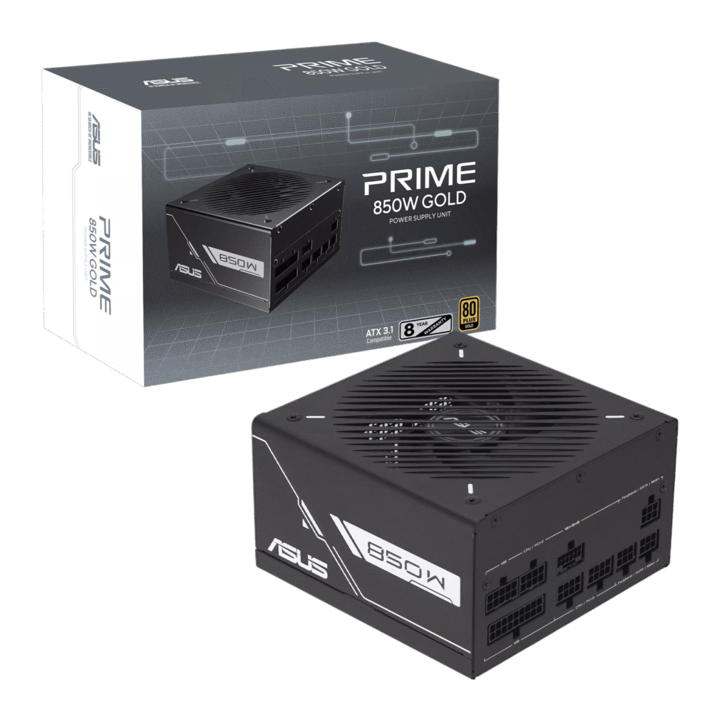 ASUS Prime 850W 80PLUS Gold Black Edition PCIe 5.0 Modular Power Supply
