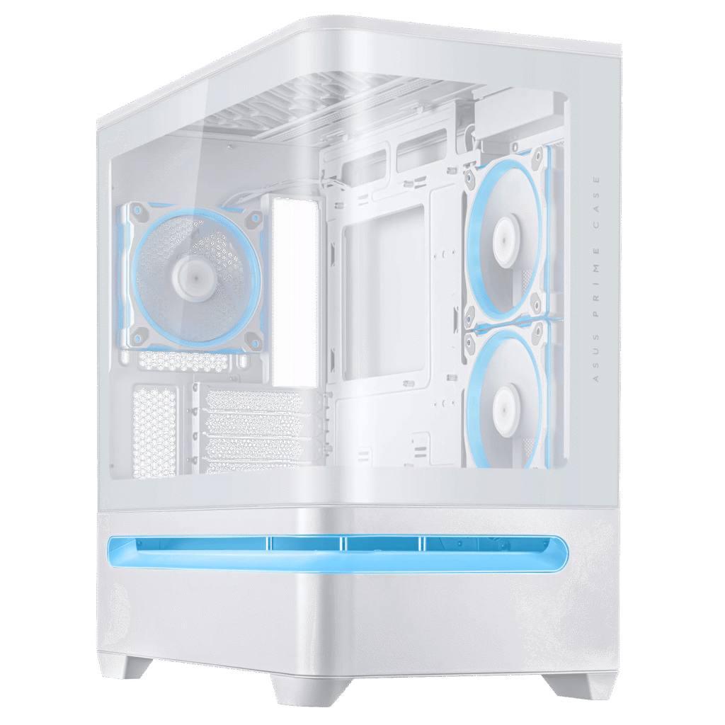 ASUS Prime AP202 ARGB mATX White Chassis