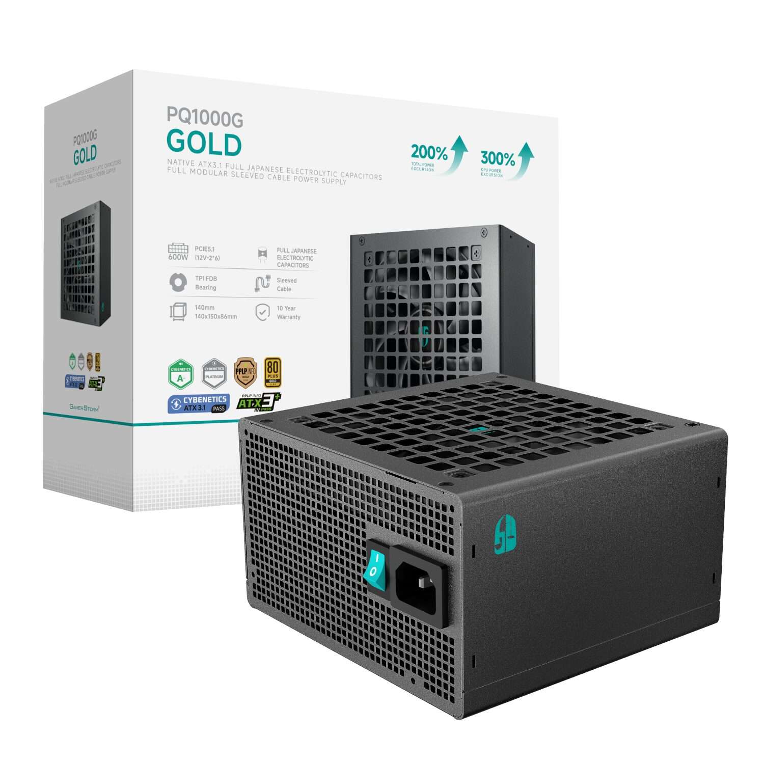 DeepCool Gamerstorm PQ1000G 1000W 80PLUS Gold Fully Modular Power Supply - Image 1