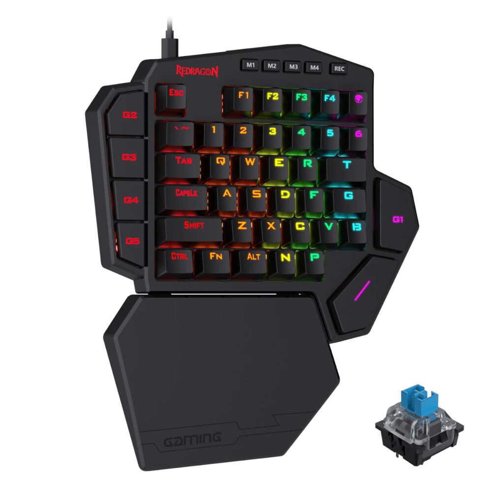 Redragon K585 DITI ELITE PRO RGB 40% Wireless Mechanical Gaming Keyboard - Blue Switches
