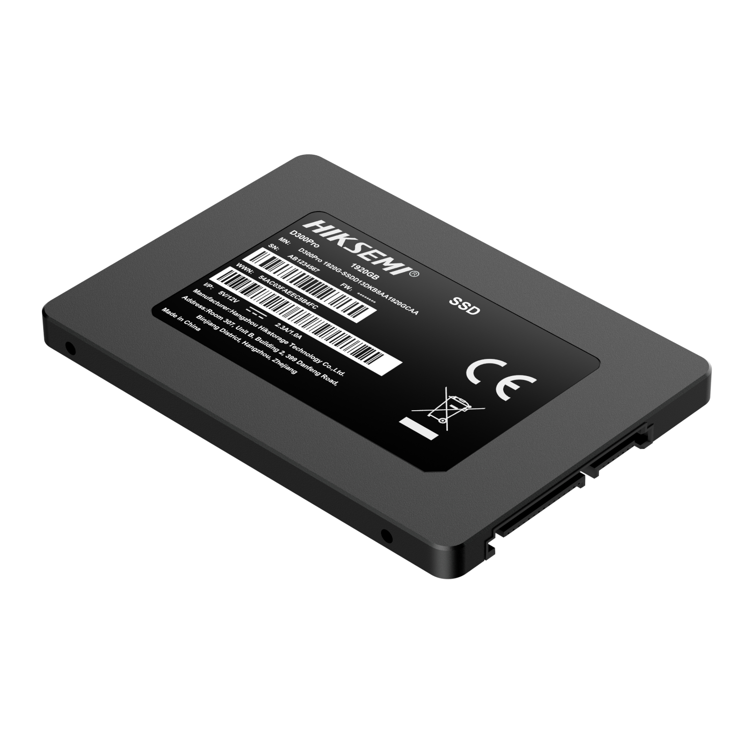 Hiksemi D300 PRO Tantalum Capacitor 1920GB SATA III Enterprise SSD - Image 1