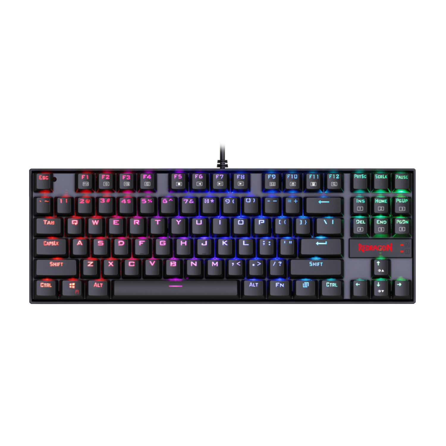 Redragon KUMARA RGB Mechanical Gaming Keyboard - Black - Image 1