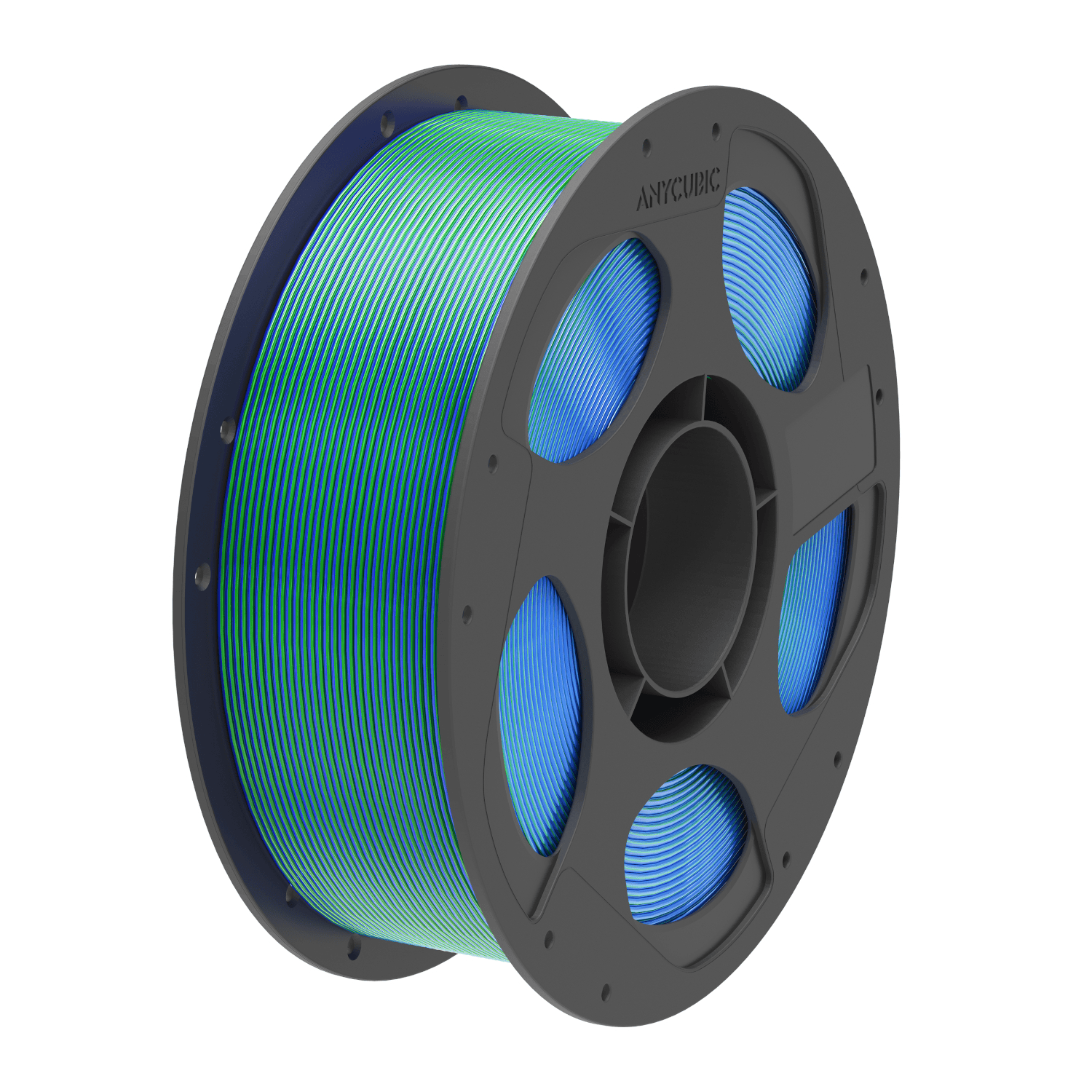 Anycubic PLA Silk Dual Filament 1kg – Blue/Green - Image 1