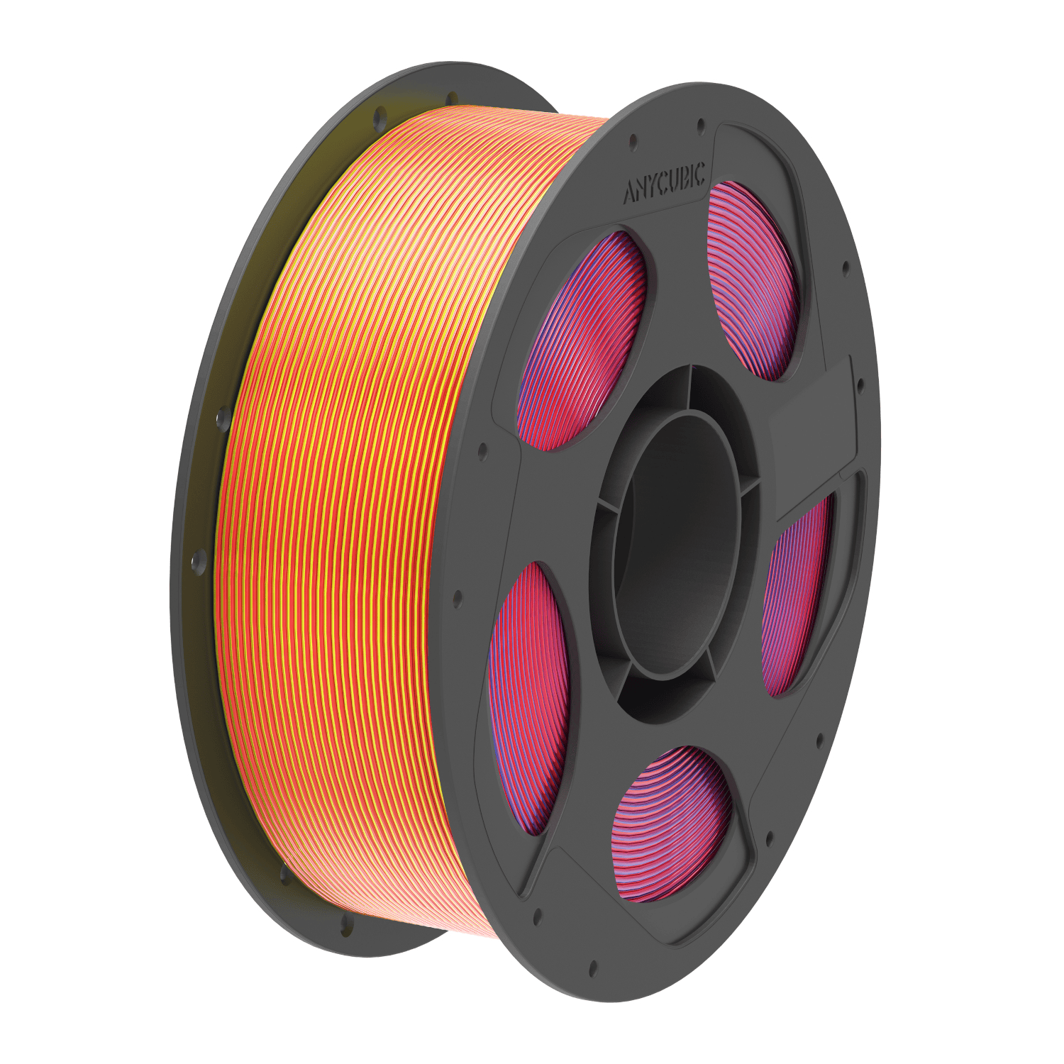 Anycubic PLA Silk Tri-colour Filament 1kg – Red/Blue/Yellow - Image 1