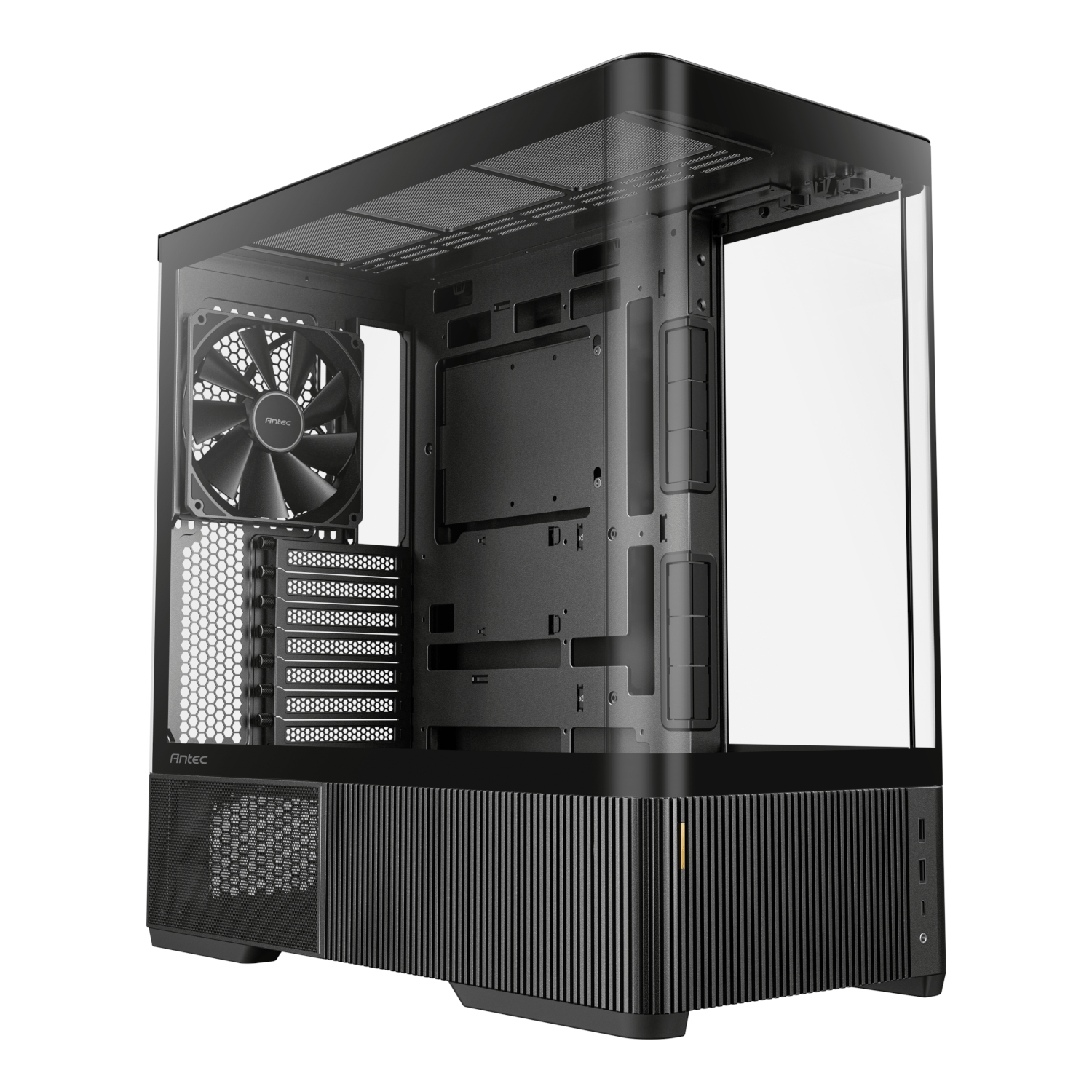Antec C6 CURVED AIR ATX | Micro-ATX | ITX Mid-Tower Gaming Chassis - Black - Image 1