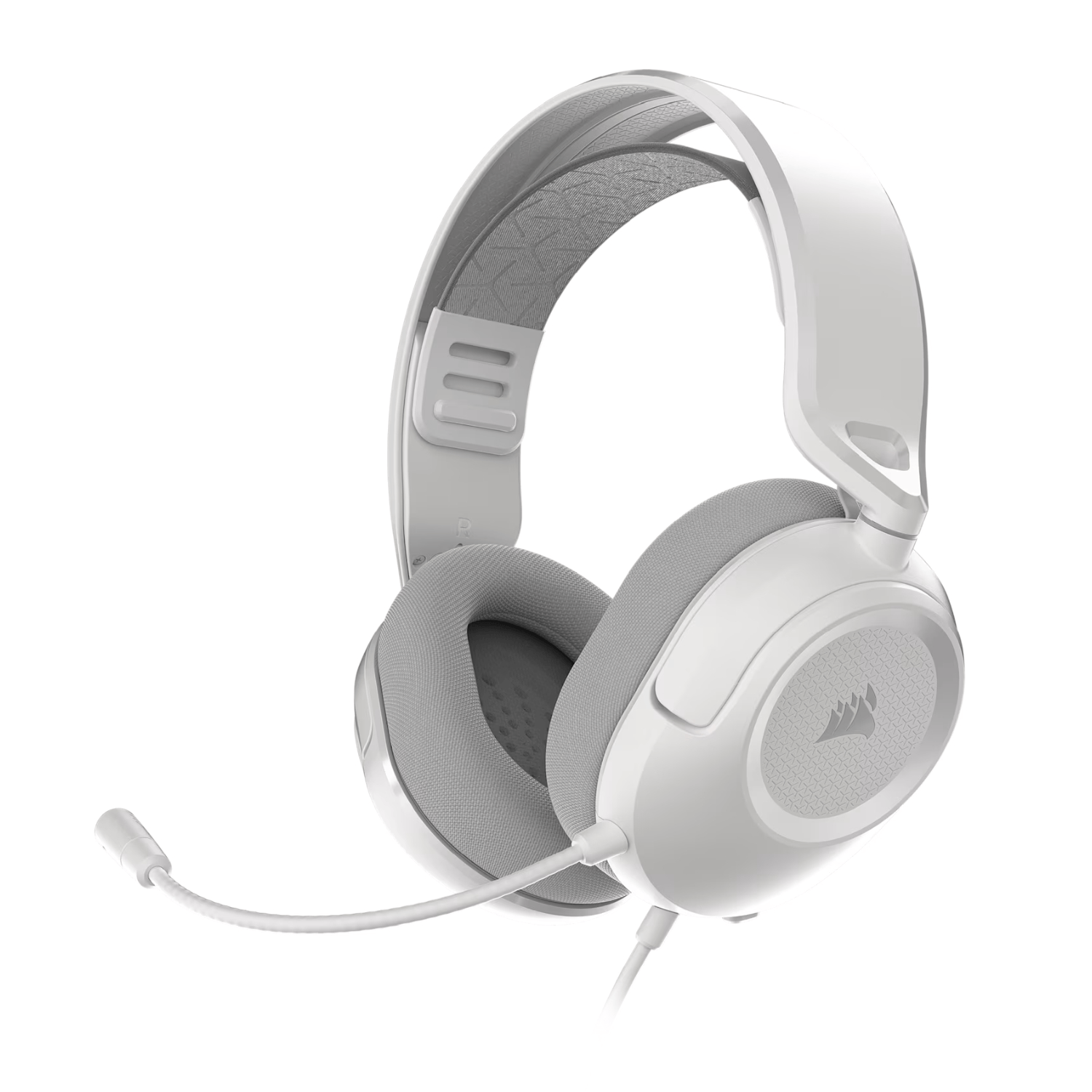 Corsair HS35 v3 Wired Gaming Headset - White - Image 1