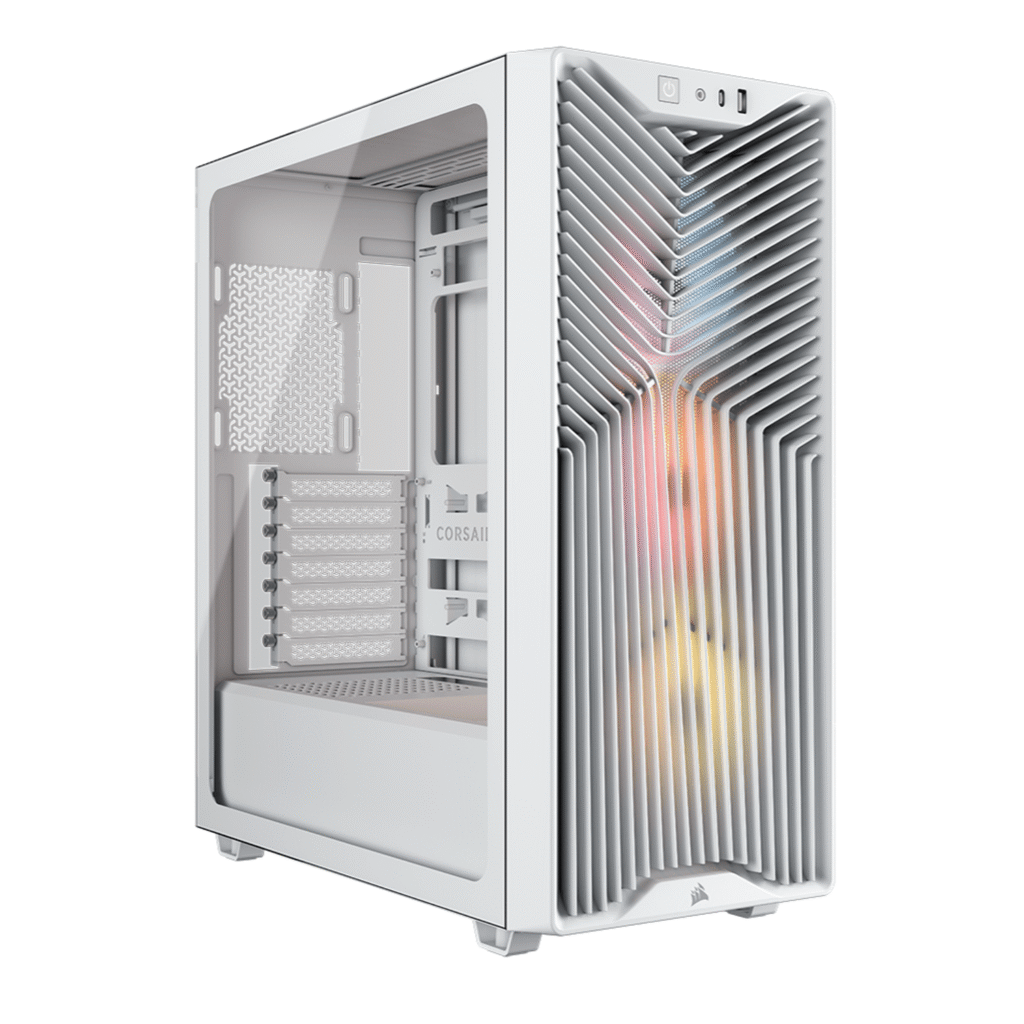 Corsair 3200D RS ARGB Mid-Tower PC Case – White