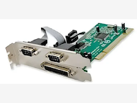 Unique PCI‑E 2x Serial & 1x Parallel multi combo card
