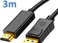 UniQue 3 Meters 4K UHD DisplayPort To HDMI Cable