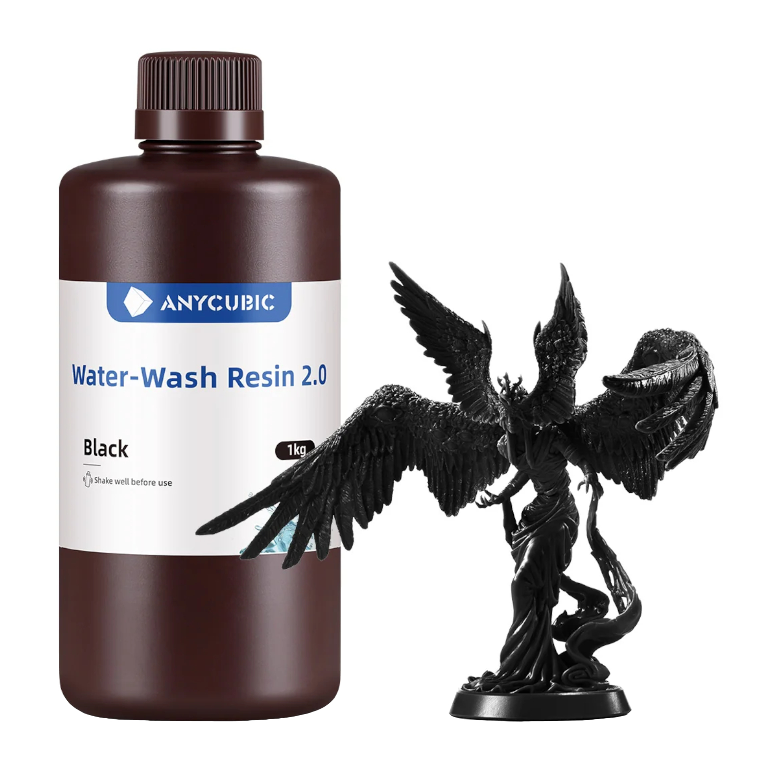 Anycubic Water Wash Resin 2.0 – Black - Image 1