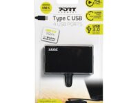 Port USB Type-C to 4 x USB3.0 5Gbps 30cm 4 Port Hub - Black