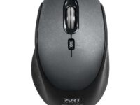Port Connect Silent 1600DPI 3 Button Wireless Mouse - Black