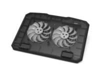 Port Ergonomic Notebook Cooler Pro, with Dual Fans and USB Ports