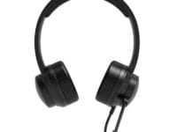 Port Connect USB Headset 1.8m Cable with Mic and Padded/Soft Cushions Black