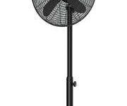 Alva Air 40cm Matte Black Finish Telescopic Pedestal Fan