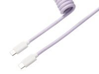 Keychron Coiled Aviator Cable - Light Purple/Straight