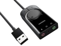 UGREEN CM129-40964 USB-A to 3.5mm External Stereo Sound Adapter - Black