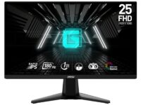 MSI G255F 25" Gaming Monitor 1920x1080 (FHD) Rapid IPS 1ms 180Hz Adaptive Sync HDMI Displayport Black