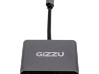 Gizzu 4-in-1 Type-C to Dual HDMI Hub