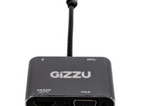 Gizzu 4-in-1 Type-C to HDMI/VGA/USB3.0 Hub