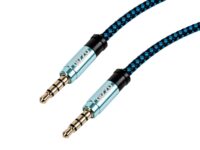 Gizzu 3.5mm AUX Cable 1.5m - Black/Blue