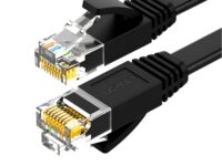 UGREEN NW102 Cat6 U/UTP Flat Ethernet Cable 0.5m - Black