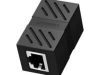 UGREEN RJ45 1Gbps Ethernet Cable Extender Adapter - Black