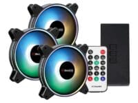 PCBuilder Tempest Chill Fan Kit 3x120MM Dual Glow ARGB Fan + Controller + RF Remote