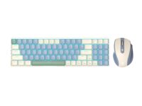 Redragon BS8772 Wireless Keyboard and Mouse Combo - Cream/Blue