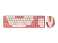 Redragon BS8772 Wireless Keyboard and Mouse Combo - Red/Pink