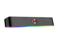 REDRAGON 2.0 Sound Bar ADIEMUS 2 x 3W RGB USB|Aux PC Gaming Speaker - Black