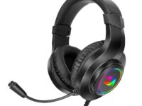 REDRAGON Over-Ear HYLAS Aux (Mic and Headset)|USB (Power Only)
RGB Gaming Headset - Black