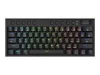 REDRAGON Horus Mini Pro 61Key Wireless Bluetooth Red Switch RGB Low Profile Gaming Mechanical Keyboard - Black