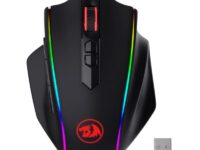 REDRAGON VAMPIRE ELITE Wireless 16000DPI|8 Button|Ergonomic Design|P3335 Optical Sensor|Type-C Cable|RGB Backlit Gaming Mouse - Black