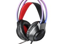 Redragon SCREAM Over-Ear RGB Gaming Headset - Black