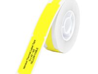 NIIMBOT D11/D110/D101/H1S Thermal Label 12.5x74mm - 65 Labels Per Roll - Yellow for Cable