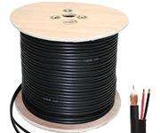 Securnix Siamese Coax cable RG59 + Power Cable 300m Wooden