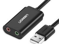 UGREEN USB to 3.5mm External Stereo Sound Adapter - Black