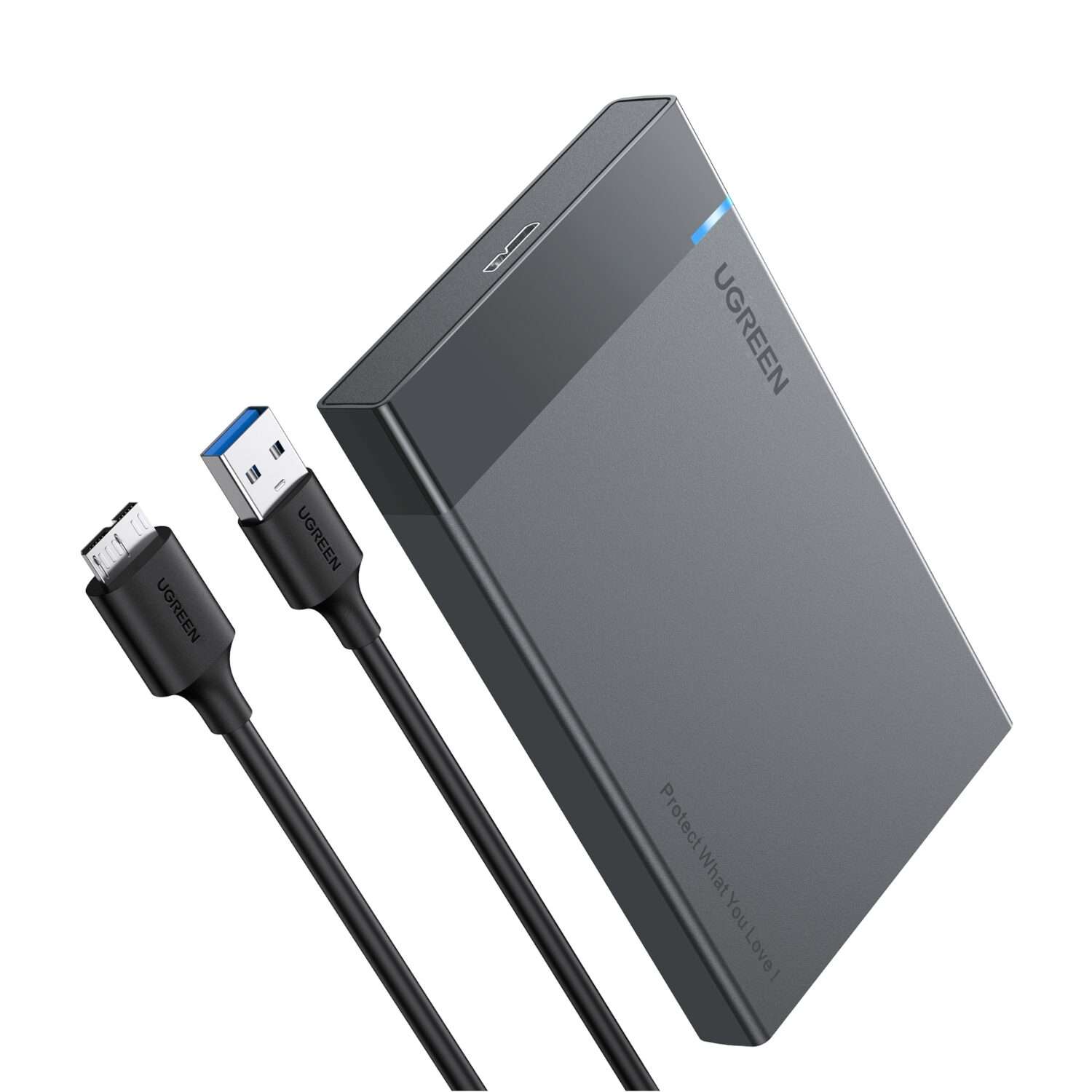 UGREEN 2.5'' SATA Hard Drive USB 3.0 Enclosure, UASP, 6Gbps - Image 1