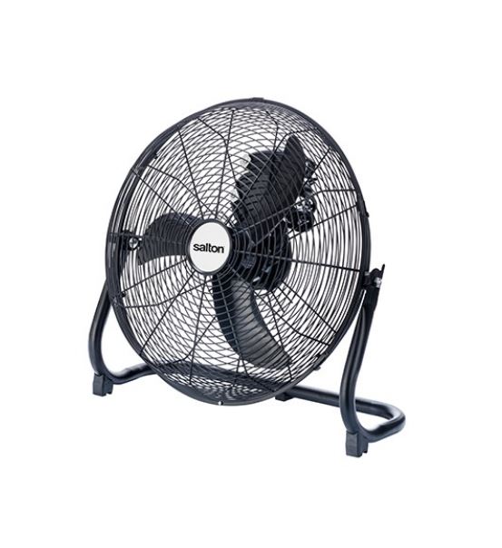 Salton High Velocity 40cm Black Floor Fan